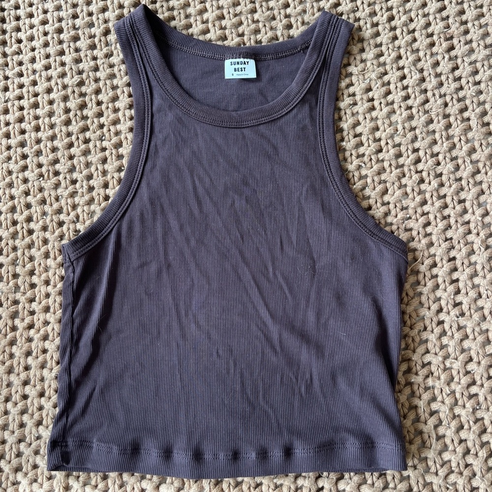 Aritiza Sunday Best cropped tank